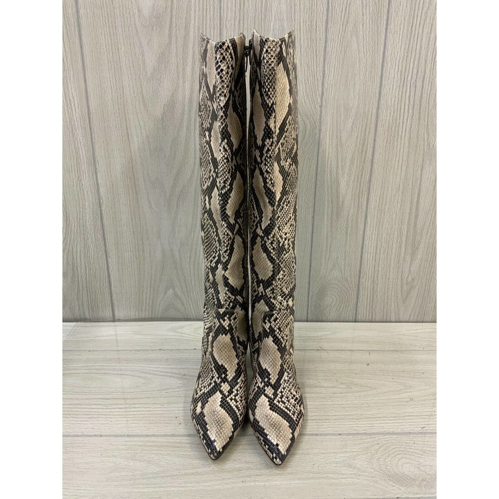 Marc Fisher Snake Print Heeled Boots - image 5